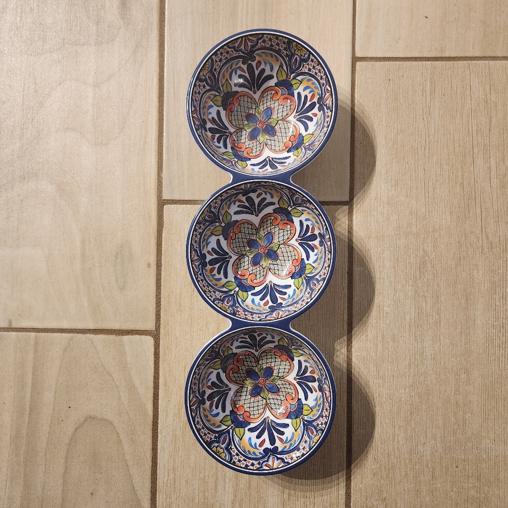 Palm Restaurant Melamin Condiment Bowls, Spanish Medallion BRAND NEW
